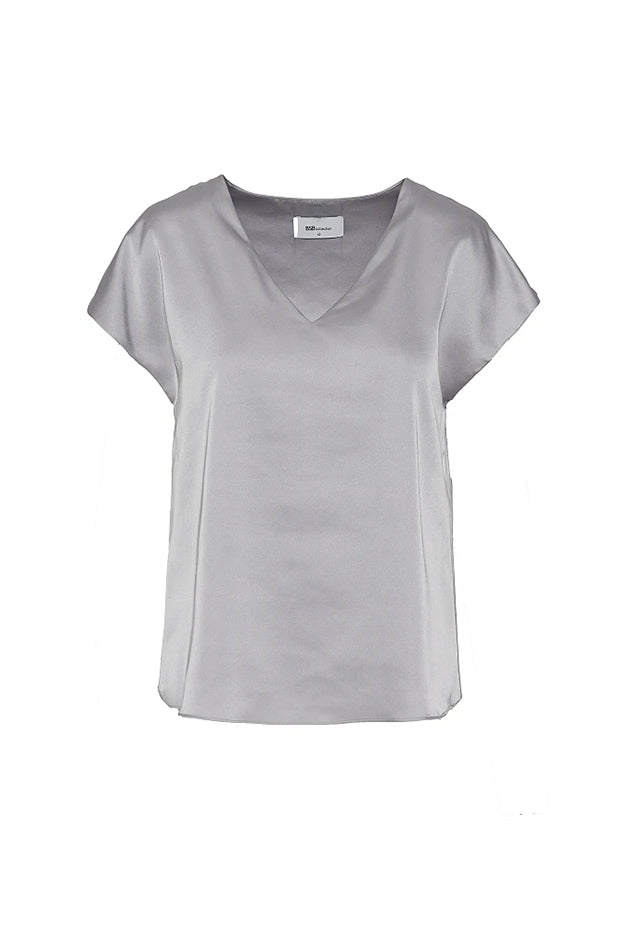 BSB SHORT SLEEVE BLOUSE (051-110018 SILVER)