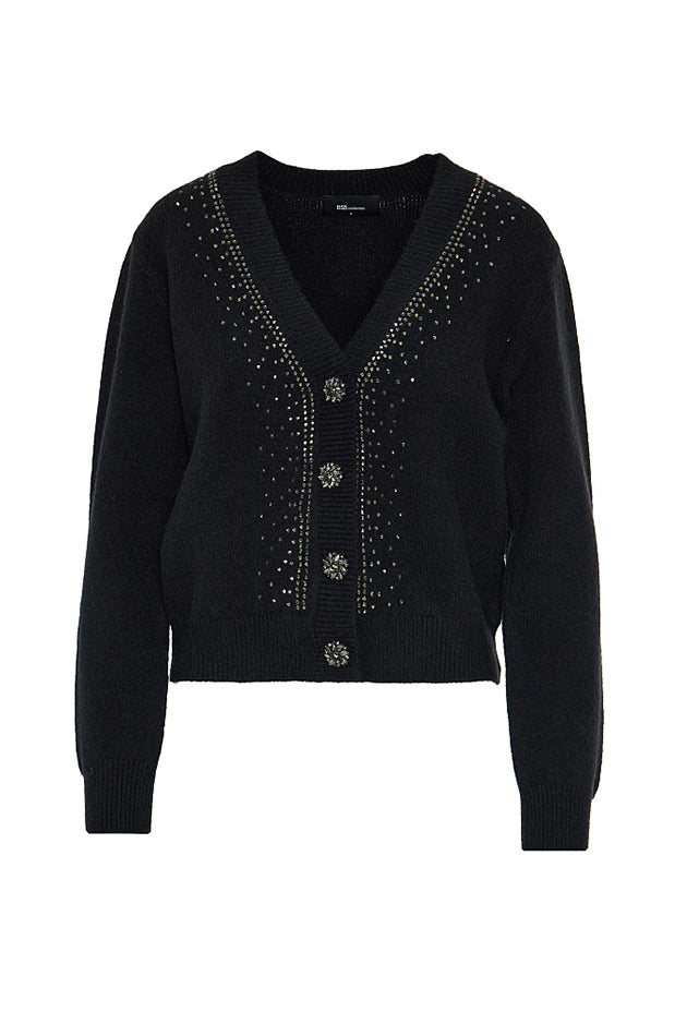 BSB  KNITTED CARDIGAN (052-115007 BLACK)