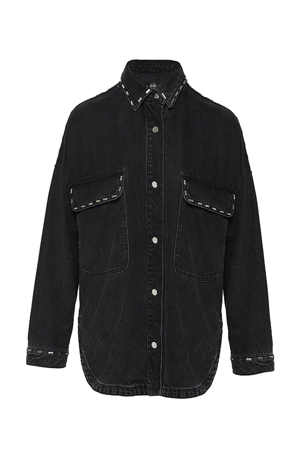 BSB  DENIM SHIRT (052-216901 BLACK)