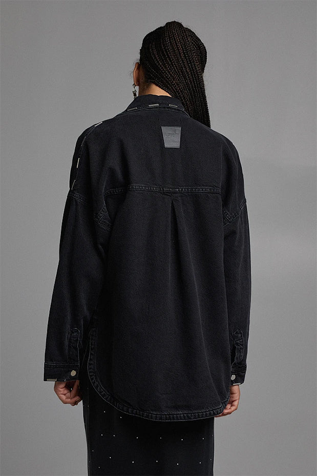 BSB  DENIM SHIRT (052-216901 BLACK)