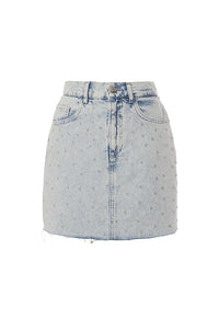 BSB DENIM SKIRT (051-213901 LIGHT BLUE)