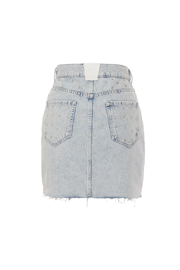 BSB DENIM SKIRT (051-213901 LIGHT BLUE)