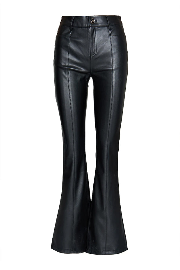 BSB LEATHER LOOK PANTS (052-112004 BLACK)