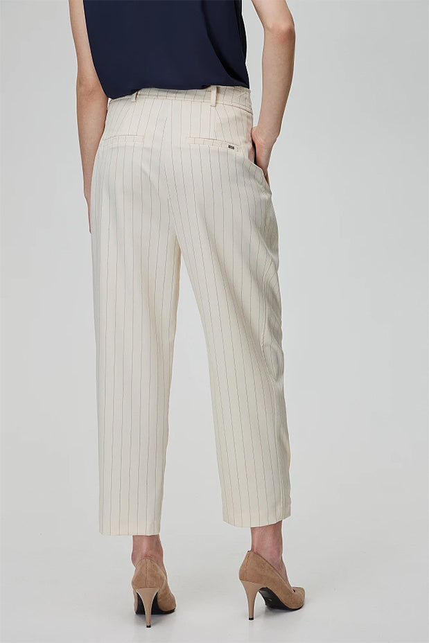 BSB STRIPED TROUSER (151-112011 OFF WHITE)