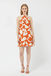 COMPANIA FANTASTICA "GEOMETRIC" DRESS (42C/43104 MULTICOLOUR)