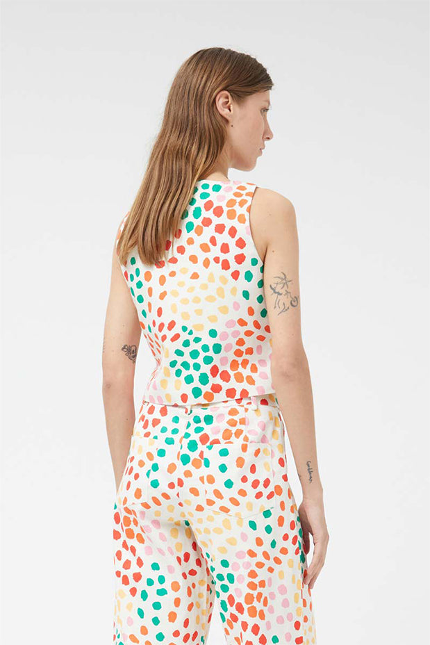 COMPANIA FANTASTICA "CONVERSATIONAL" VEST (41C/41009 PRINTED)