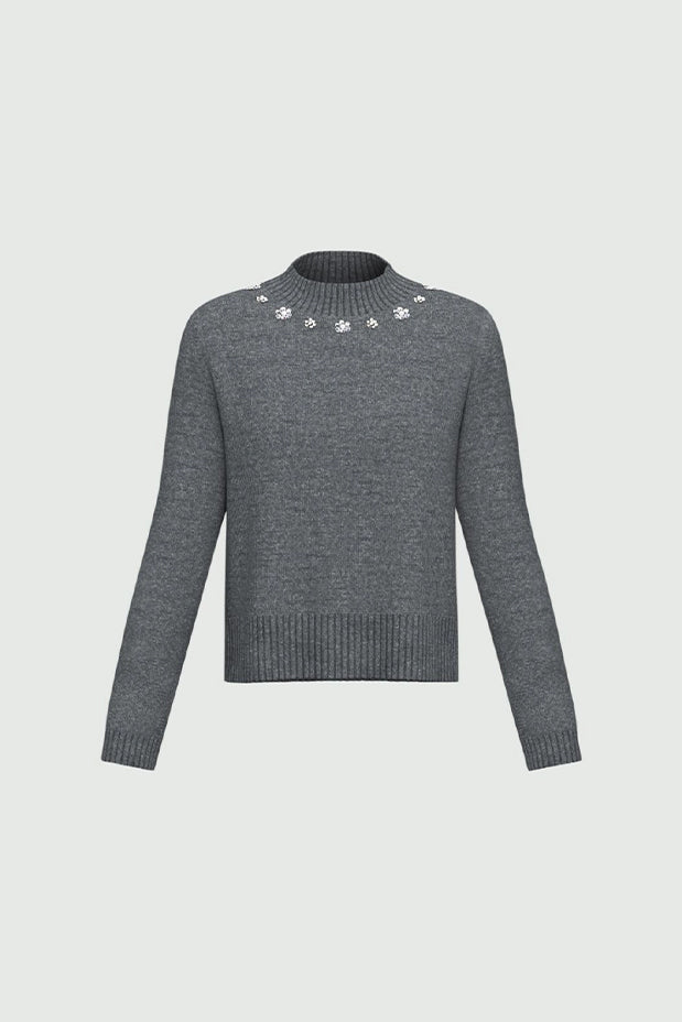 EMME BY MARELLA "GALIZIA" SWEATER (2425366192 DARK GREY)