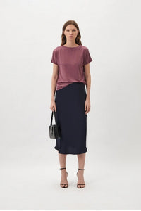 EMME BY MARELLA "GASTONE" T SHIRT (241511112 PURPLE)