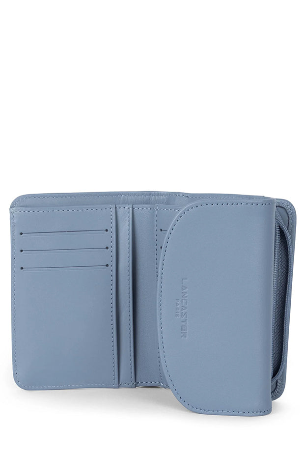 LANCASTER PARIS "PM" WALLET (131-024-BLEUSTONE)