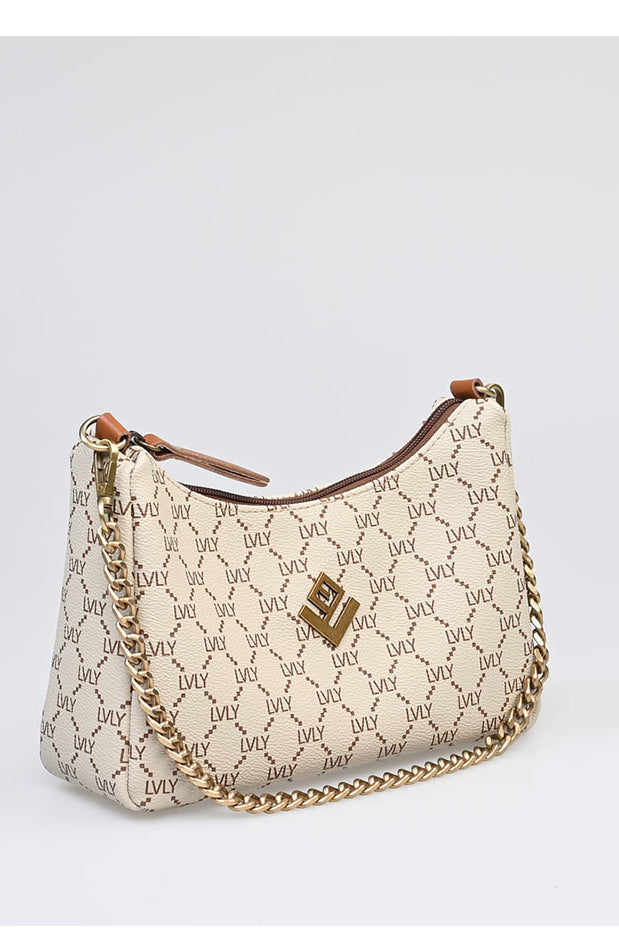 LOVELY HANDMADE "REGINA" MOSAIC BAG (17RE-MON-05-BEIGE)