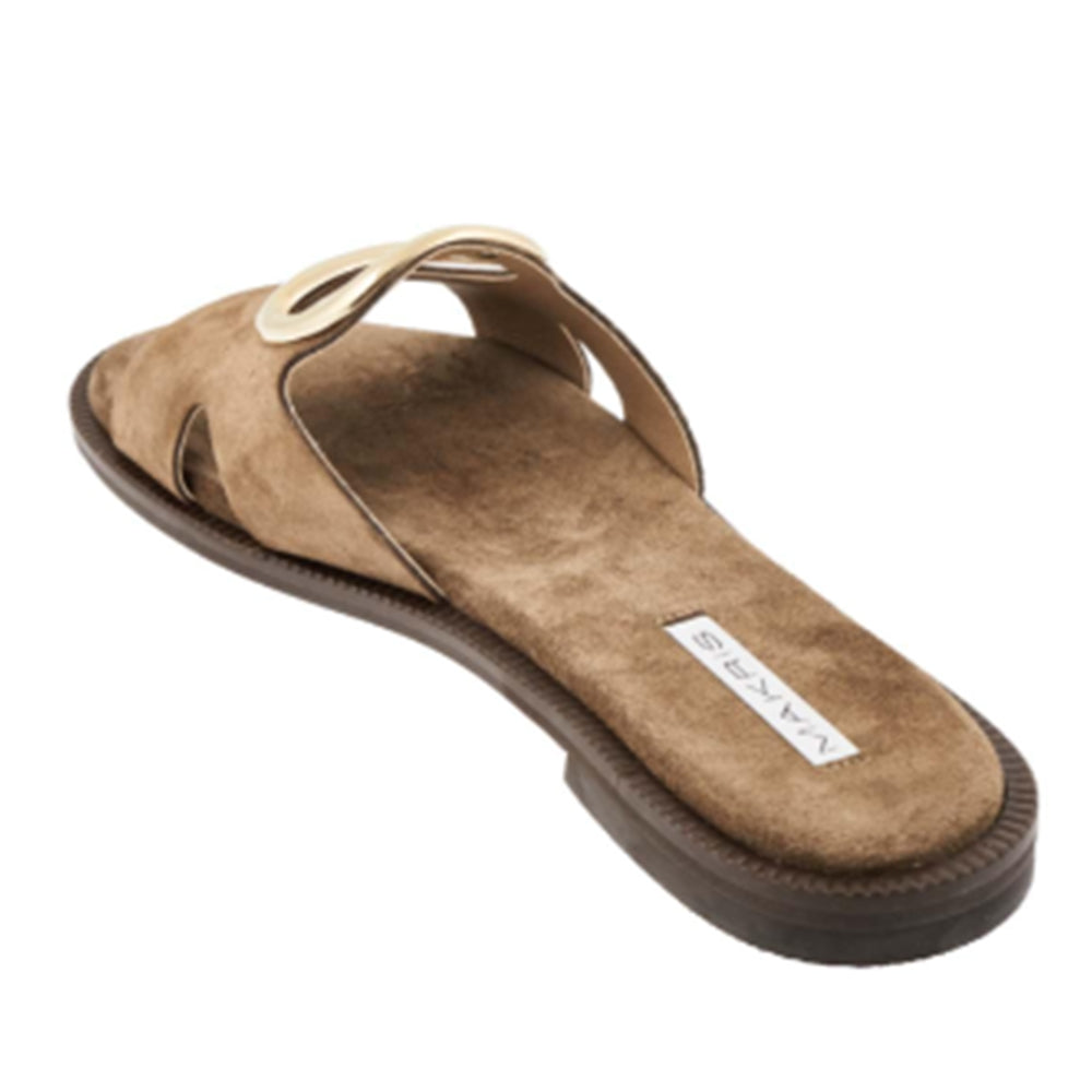 MAKRIS FLAT SANDALS "21.K2"  (21.K2 HARD TAUPE)