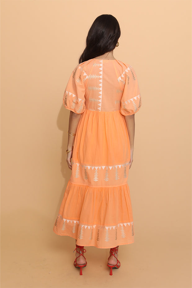 NEMA RESORT WEAR "YVONNI" DRESS (14507N447-APRICOT)