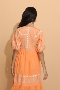 NEMA RESORT WEAR "YVONNI" DRESS (14507N447-APRICOT)