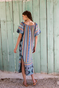 NEMA RESORT WEAR "CLAUDIA" MAXI DRESS (14307N109-LILAC)