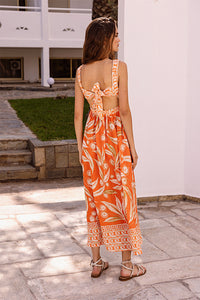 NEMA RESORT WEAR MAXI DRESS (14707N087 ORANGE)