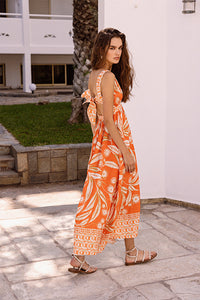 NEMA RESORT WEAR MAXI DRESS (14707N087 ORANGE)