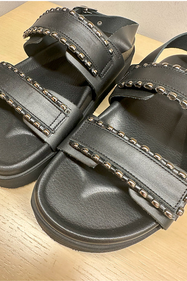 SO CHIC "STORM" SANDALS (3504-01 BLACK)