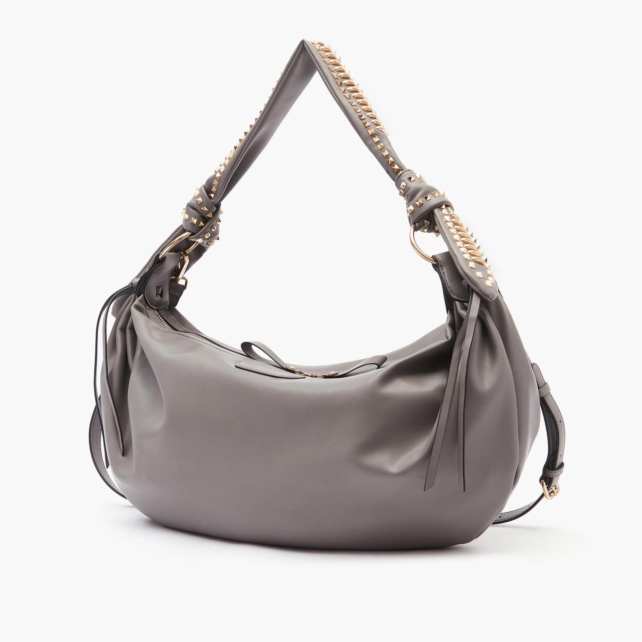 LA CARRIE SHOULDER BAG STUD (112M-TS-853-SYN_GREY)