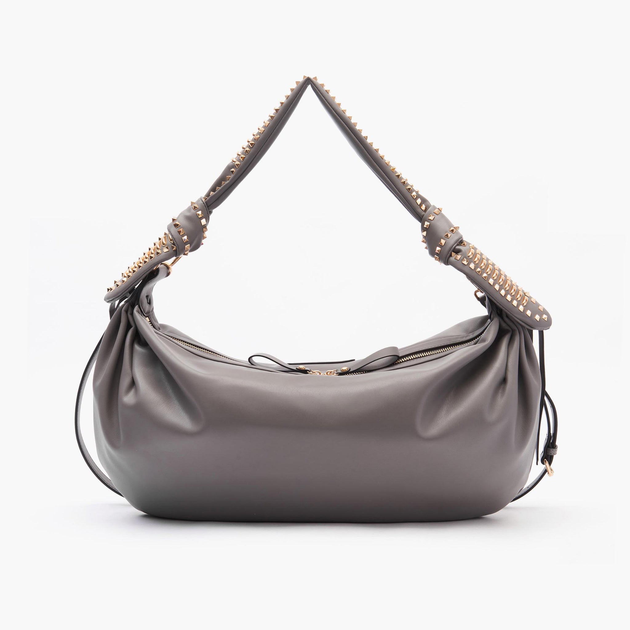 LA CARRIE SHOULDER BAG STUD (112M-TS-853-SYN_GREY)