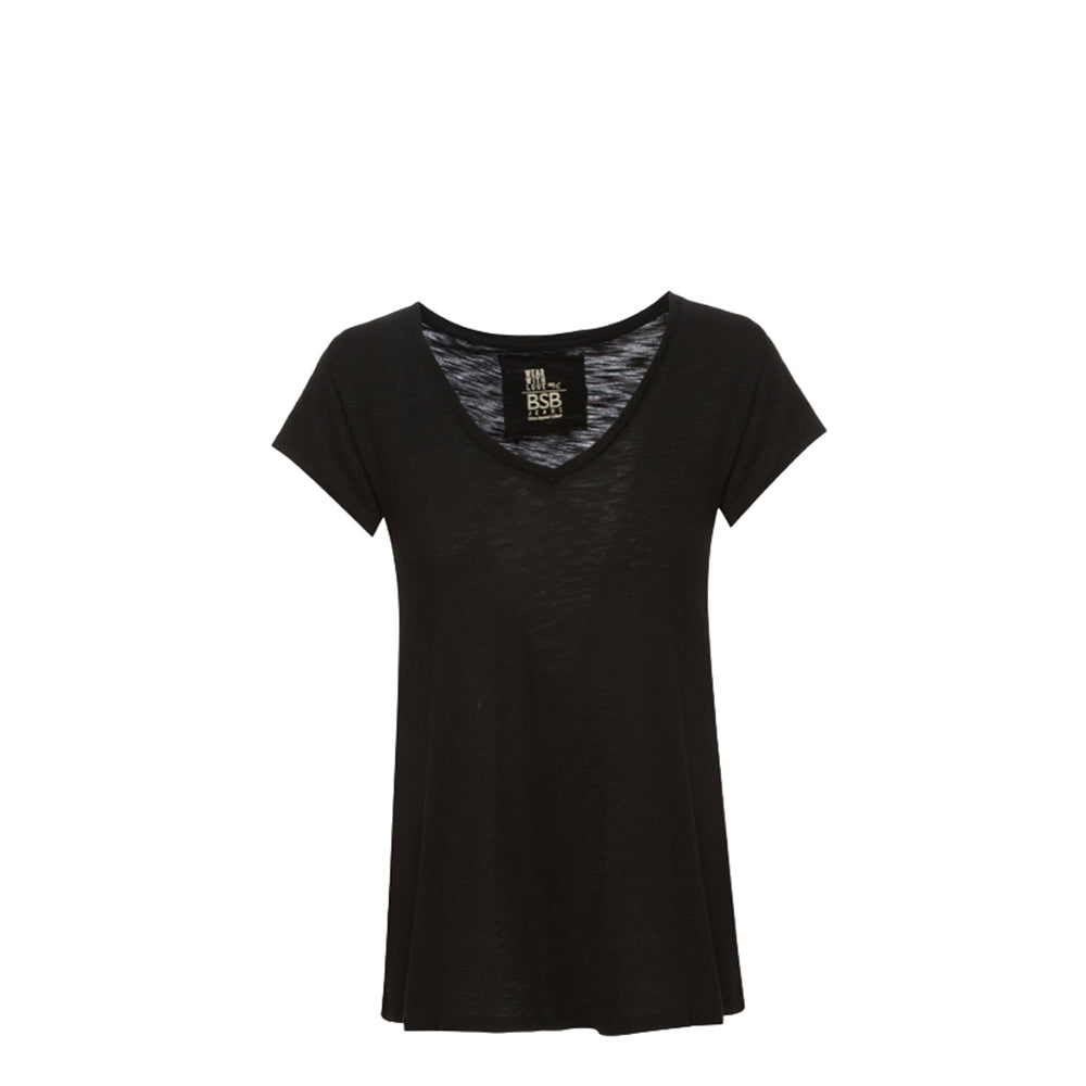 BSB SHORTSLEEVE BLOUSE (049-210001 BLACK)