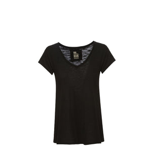 BSB SHORTSLEEVE BLOUSE (049-210001 BLACK)