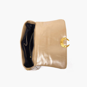 LA CARRIE SHOULDER BAG "SOFTY" (131M-WP-555-SYN-BEIGE)