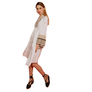 NEMA RESORT WEAR "HANNAH" DRESS (14307N142-WHITE)