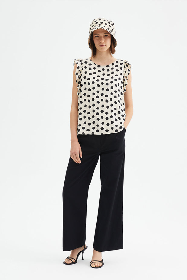 COMPANIA FANTASTICA "POLKA DOT" TOP (31C/11016-MULTICOLOR)